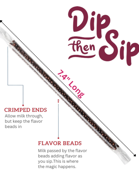 Chocolate Flavored Milk Sippy Straws Pack