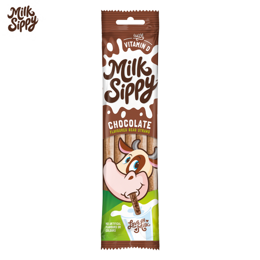 Chocolate Flavored Milk Sippy Straws Pack